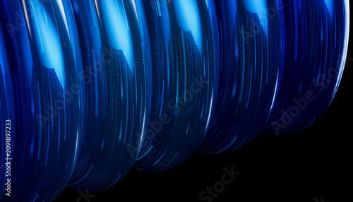 3D Digital Code Pipeline with secure information transfer