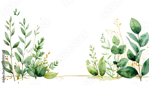 green grass and flowers