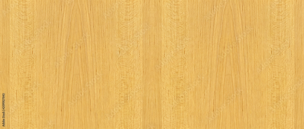 Fototapeta premium Clean and bright light natural wood texture background, featuring subtle vertical grain patterns, ideal for seamless design elements and material surfaces