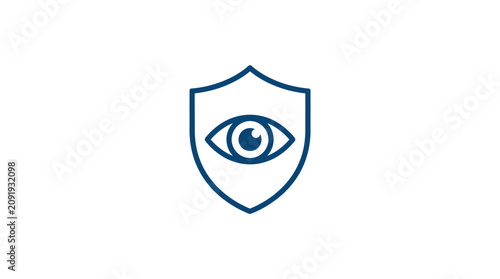 Icon of eye within a shield.
