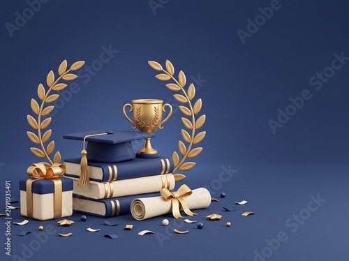 Academic Achievement Graduation Celebration Scene