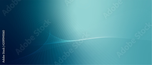 Particle waves flowing creating abstract digital background