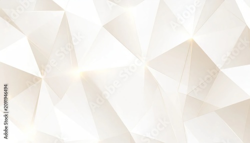 Geometric white triangle pattern with subtle light leaks.