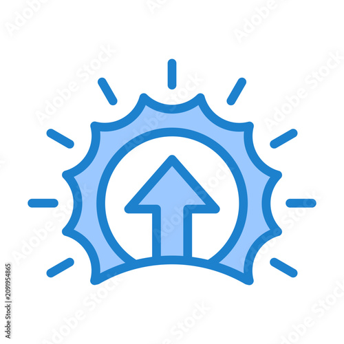 Photos Emergence Icon - Duotone Blue Color
