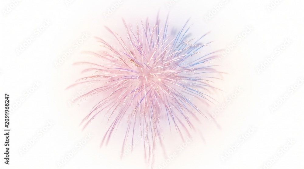 Fototapeta premium Vibrant fireworks explode in the night sky with colorful sparks