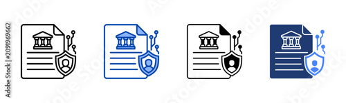 Digital Rights Icon with Multy Style Variations