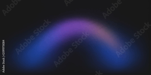 Fotografie A softly blurred arc of ethereal light, blending hues of electric blue and mystical purple against a dark, enigmatic backdrop