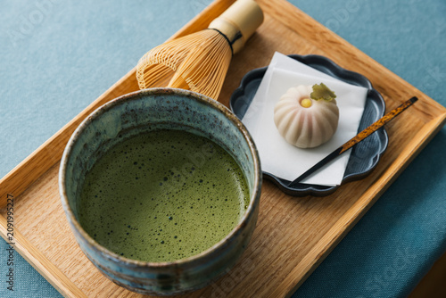 抹茶と上生菓子