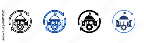 Cuadro en lienzo Reform  Icon with Style Variations