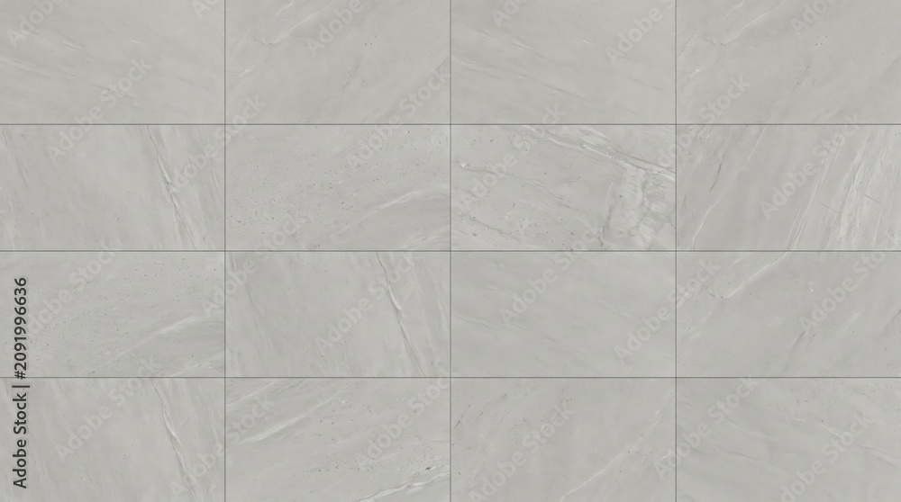 Fototapeta premium Light gray stone tile texture background ceramic porcelain marble pattern floor wall architecture interior exterior building material surface