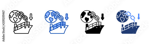Photos Import Dependency  Icon with Style Variations
