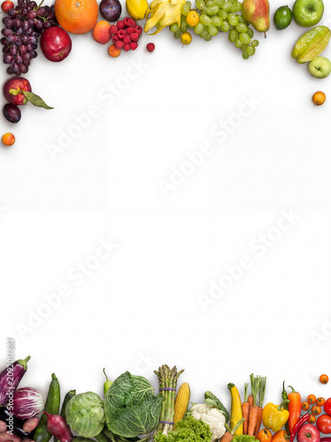 frame of vegetables background 