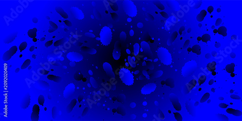 Abstract Blue Ink Splash Background
