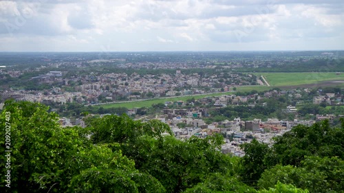 Pan shot of Bhopal city from the hill top of Manuabhan Tekri Madhya Pradesh 1