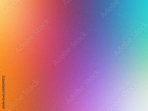 Принти на полотні Abstrakter bunter Grain-Farbverlauf mit leuchtenden Regenbogenfarben