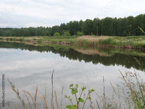 Photography lake in summer
