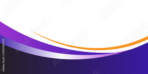 Elegant abstract background featuring fluid vibrant purple and orange curves, modern stylish backdrop for marketing web banner design