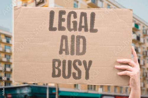 Obraz na plátne "Legal Aid Busy" Public defender overworked today