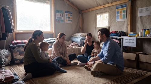 Humanitarian Mental Health Counseling in Refugee Shelter – Family Psychological Support, Trauma Recovery and Crisis Intervention