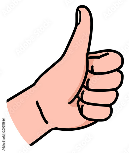 thumb up hand sign