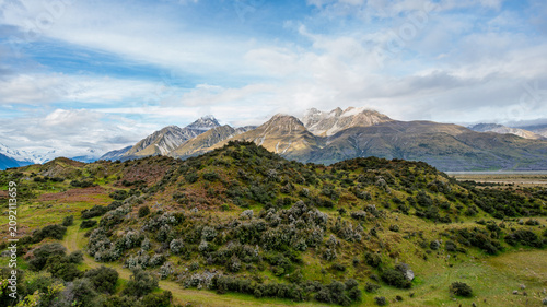 mountain landscape in New Zealand