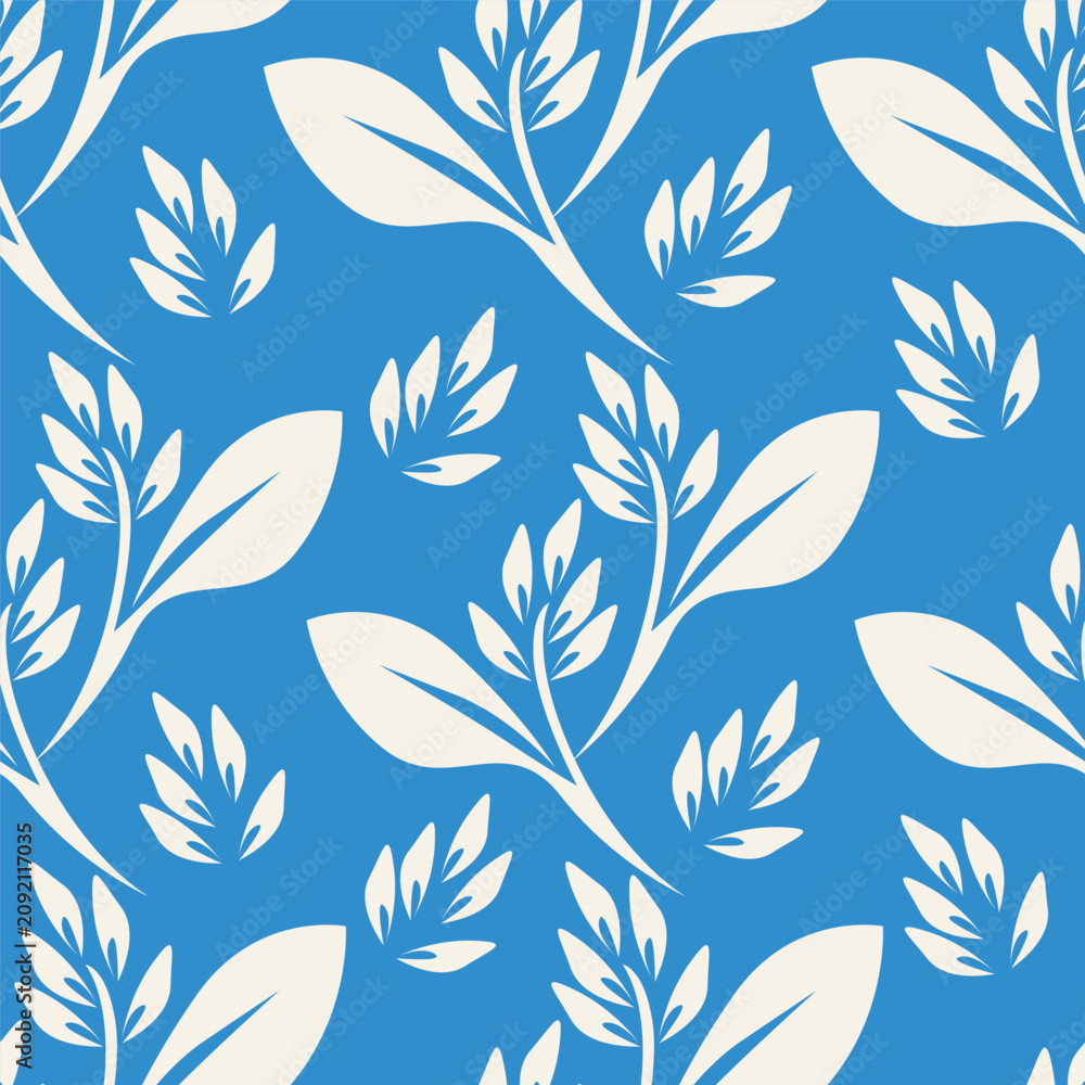 Fototapeta premium Seamless pattern, vintage flowers on a brown background 