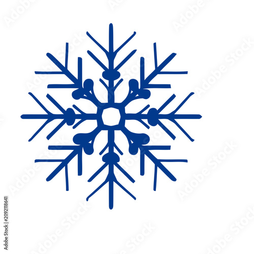 Blue Snowflake Ornament