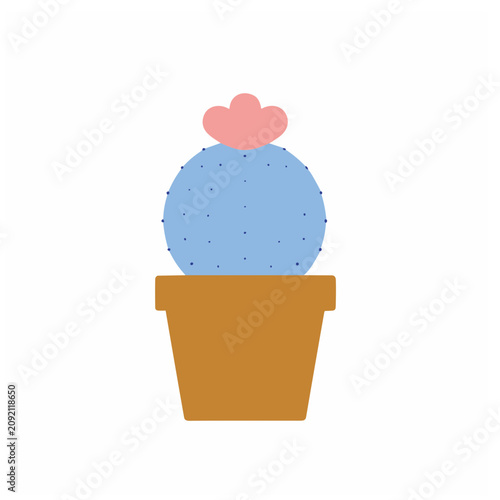 Cactus Plant Flat Vector Icon