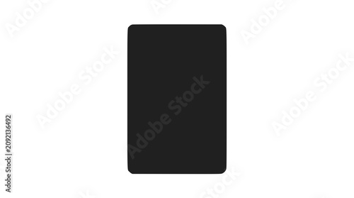 Blank playing card icon on dark background.
