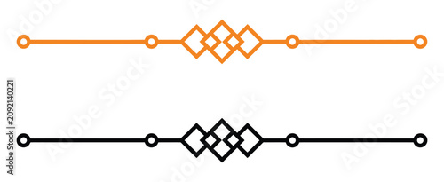 Elegant golden ornamental divider lines featuring minimalist geometric borders, decorative separators, and refined vector graphics for invitations, certificates, awards, and luxury stationery.