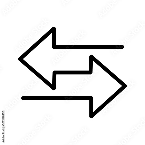 Black glyph icon of crossing arrows representing shuffle, exchange, switch, swap, synchronization, and data flow.