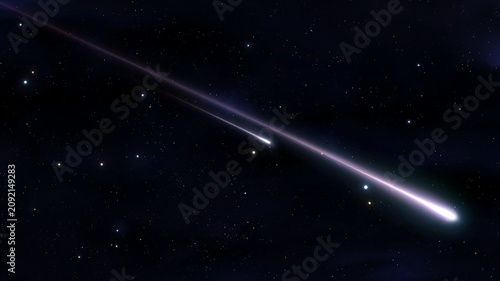 Fotografía Meteors in the atmosphere
