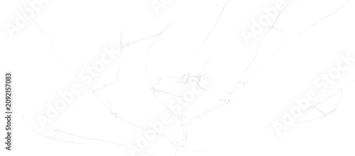Fotografi Cracked glass overlay with branching hairline fracture network