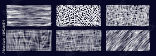 Pencil drawn hatch texture with crosshatch shading technique. Geometric line pattern ideal for sketch background, hand drawn artistic project. Diagonal lines create geometric lattice effect