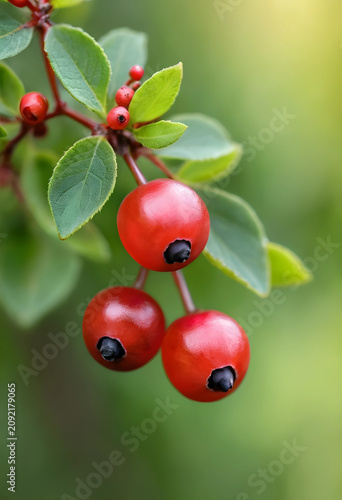 Close-up of ripe barberry b...