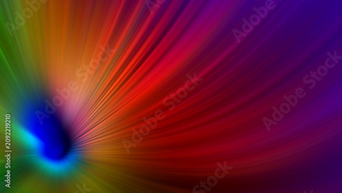 Dynamic Multi-Colored Radial Speed Rays Abstract Background