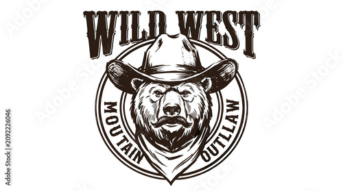 фотографія Wild west outlaw bear