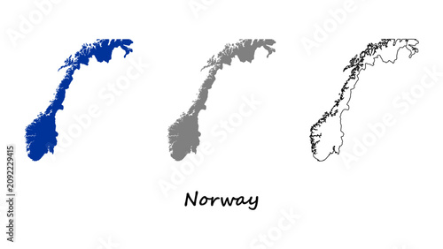 Photography Norway map set