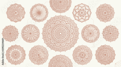 Rose Gold Mandala Collection