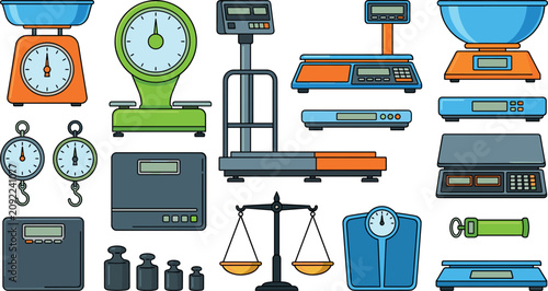 Valokuva vector set of school icons