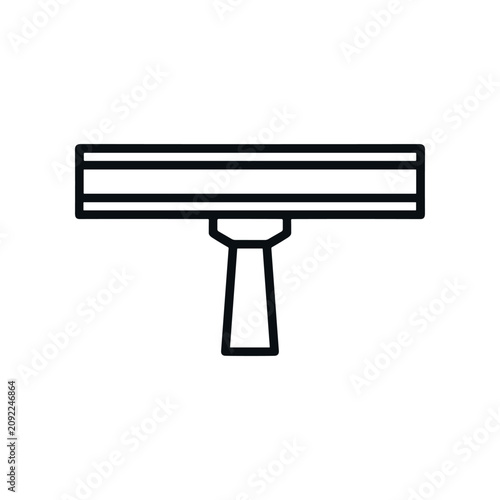 Foto Squeegee Tool for Cleaning Windows.
