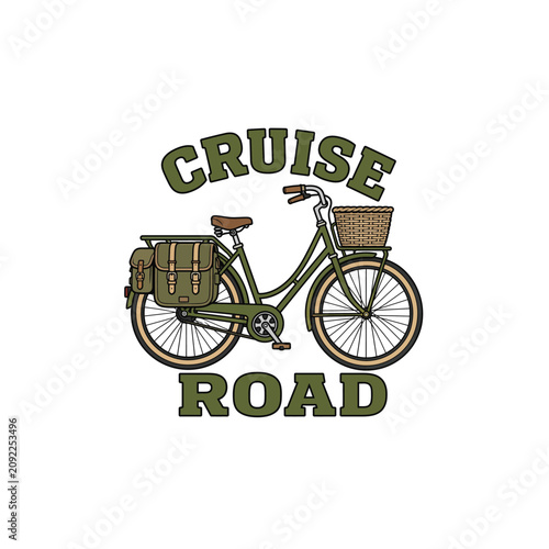 Vintage Utility Bicycle Retro Emblem