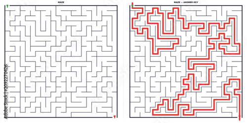 Photos Maze puzzle worksheet