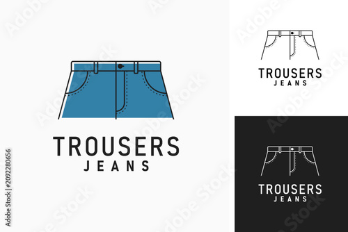 Jeans trouser logo symbol icon design