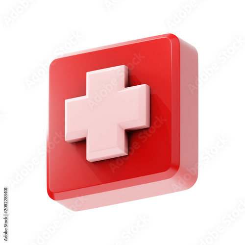 3d icon medical symbol
