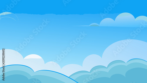 blue sky with clouds