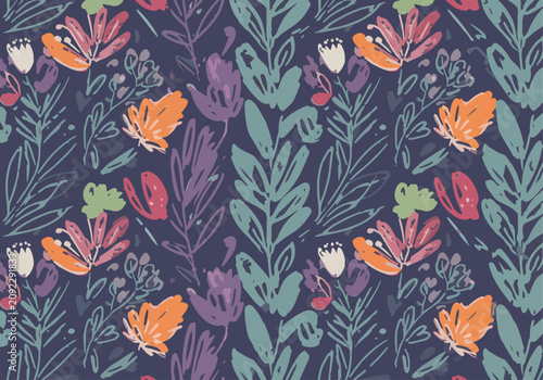 Flower Pattern Background for Wallpaper and Fabric Prints