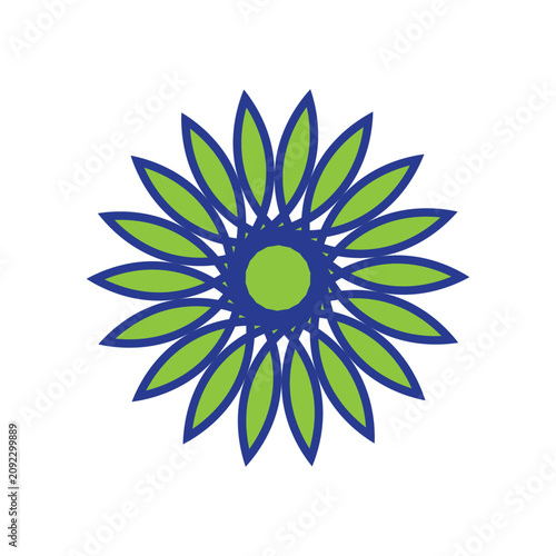Geometric Flower Mandala design