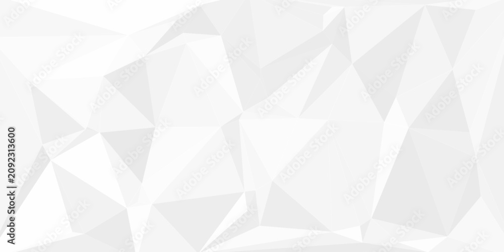 Obraz premium Abstract white background with silver effect. Light gray colour texture. Grey blue modern pattern. Gradient textur. Triangle patern. Triangular backdrop. Design bg business print