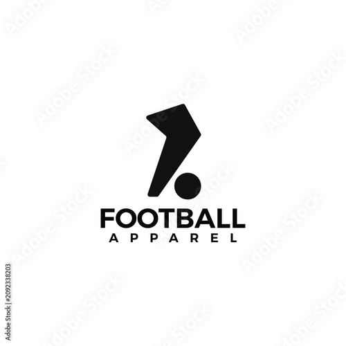 Football apparel jersey logo design